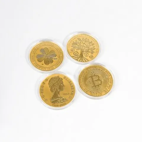 순금 코인 해피 뉴이어 행운 크로버 비트 선물 조카 생일 기념일 나무 엘리자베스