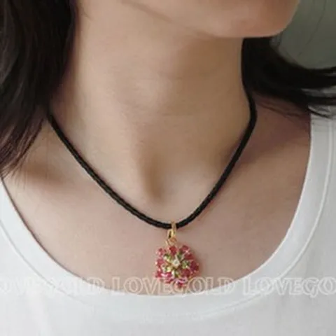 러브골드 14K골드 18K골드 가죽줄 목걸이 금 여자 남자 가죽 조커