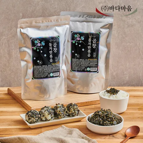 바다마음 곱창 돌자반볶음 200g 2봉 (지퍼백) 김자반