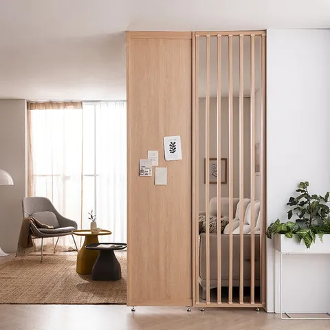 (주문제작) 듀크 가벽 우드 무타공 파티션598 (옵션선택)