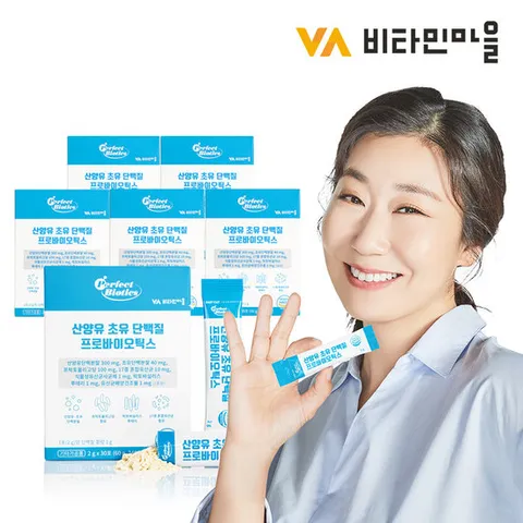 비타민마을 산양유 초유 단백질 프로바이오틱스 6박스 6개월분