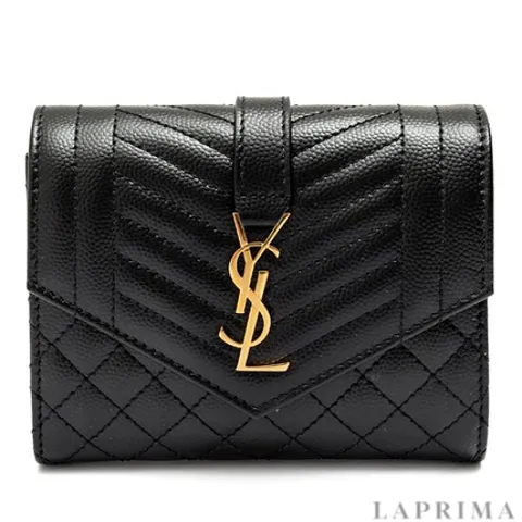 [생로랑] 믹스 마틀라세 엔벨로프 반지갑 651028-BOW91-1000