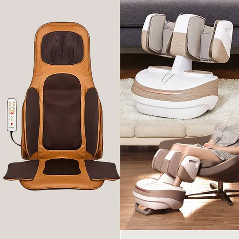 [KC인증]듀웰 3단계 온열 발마사지기+ 엘레강스 전신안마의자