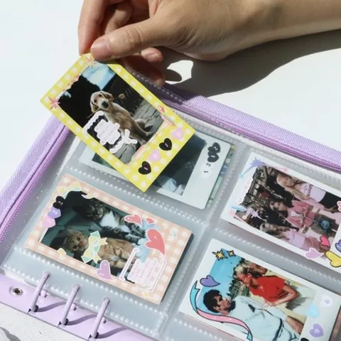 6공 포카 바인더 다이어리 속지 10매 3종 A5 스티커 보관