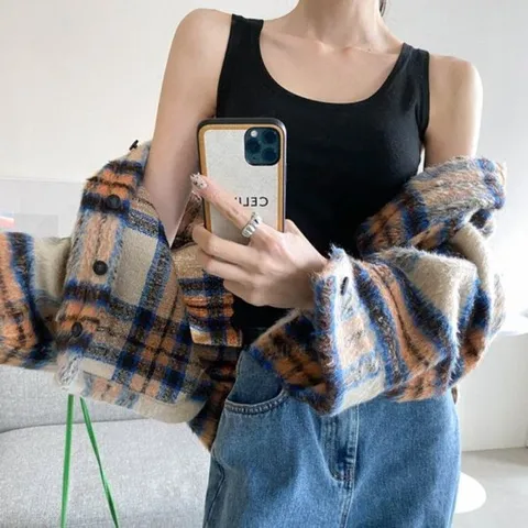 [옷자락]여자 기본 쫄티 민소매 나시 모달 스판 티셔츠