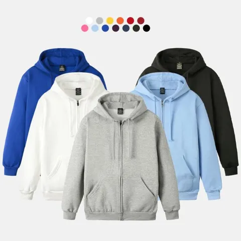 기모 겨울 후드집업 무지티 기본 티셔츠