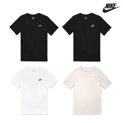 나이키 NSW 클럽 남자 여성 여자 반팔티셔츠 4종택일