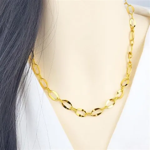 [가앤] 24k순금 오벌 체인 목걸이18.75g