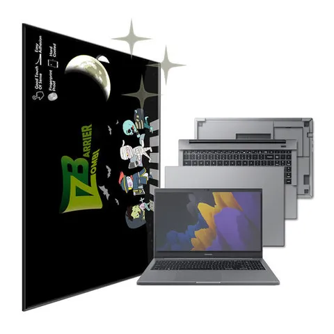 삼성 노트북 플러스2 올레포빅 고광택 액정 외부 보호필름 세트