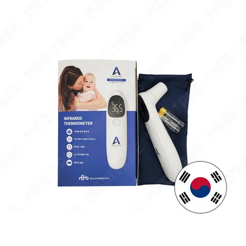 아큐템 국산 비대면 비접촉 귀체온계 듀얼 체온측정기