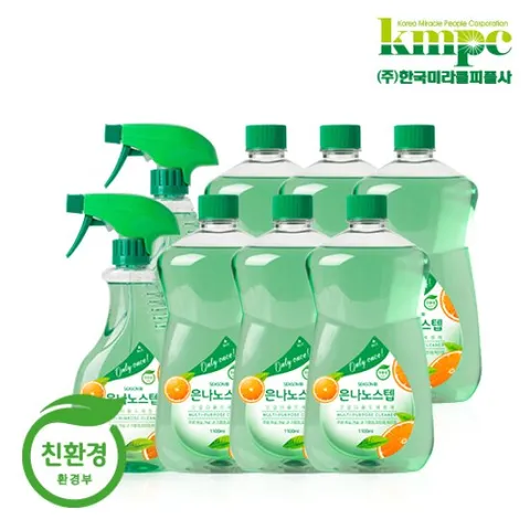 은나노스텝 시즌3 다용도세정제 550ml*2통+리필 1,100ml*6통