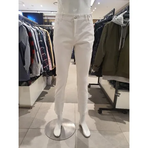 [ 롯데백화점 ][뱅뱅]남녀공용 속밴드 타이트슬림 스판 면바지 ZPZ130