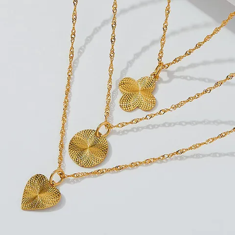 [도로시] 24k 순금 샤인 컷팅 펜던트(2type)