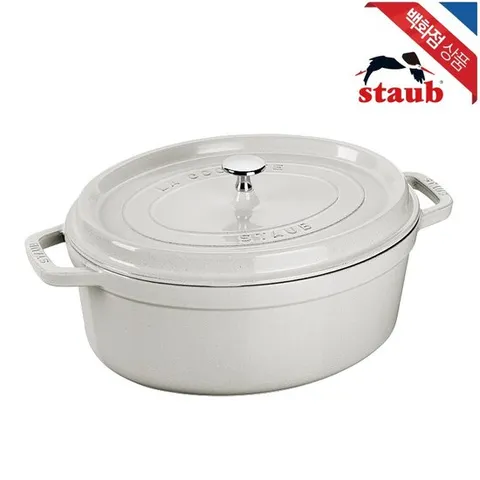 [ 롯데백화점 ][스타우브]오벌 꼬꼬떼 화이트 트러플 27cm (ST1027107)