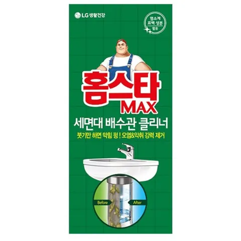 [ 롯데백화점 ][엘지생활건강]홈스타 MAX 세면대 배수관 클리너 230ml