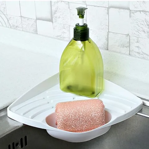 싱크대 물빠짐 수세미 코너 선반 1P 싱크 홀더 받침