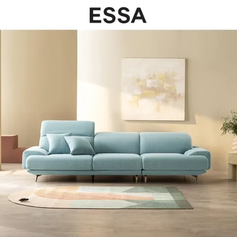 [에싸] 크레마 4인 헤드기능 카시미라 패브릭 소파