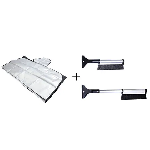 성에 방지 커버 + 와이드 스노우 눈 성애 제거기 차량 자동차 용