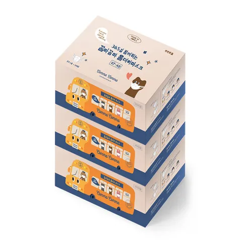 [꼼마꼼마] 올데이마스크 KF-AD 소형 흰색 50매 X 3박스