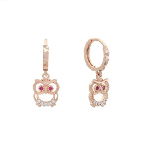 [ 현대백화점 ]미니골드 14K 웨인 부엉이 원터치 귀걸이 EONM4151