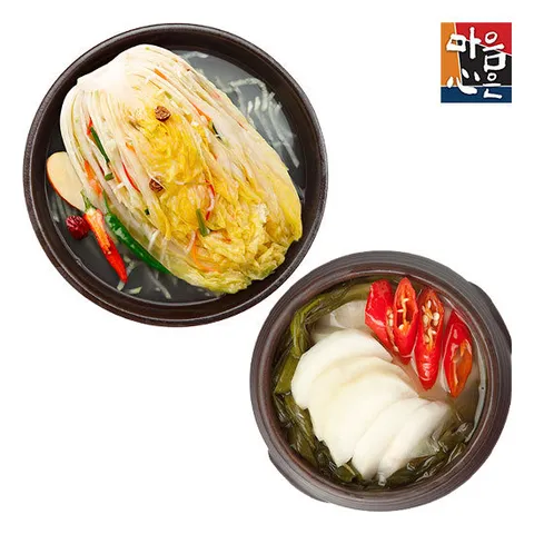 [마음심은] 백김치 3kg + 동치미 3kg / 익을수록 시원한