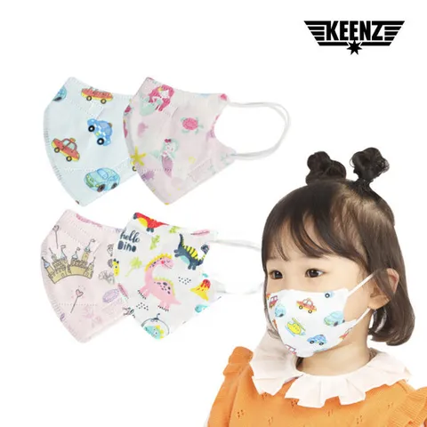 [킨즈]킨즈 3d 아이랑 캐릭터 유아마스크 아기마스크 아기와나