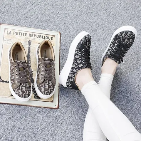 자가드면 명품 D 패턴 모던 밴딩 끈 단화 UH-48ruby