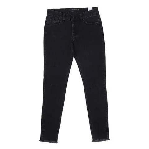 [카이아크만][카이아크만] 여성스키니핏 밑단데끼컷팅 팬츠(KPDD