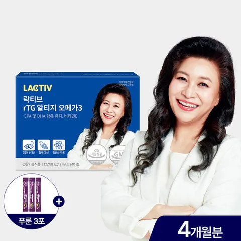 락티브 오은영 rTG 알티지 오메가3 240캡슐/4개월분