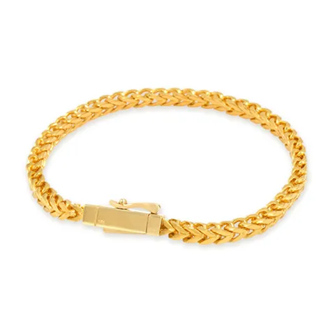 순금 팔찌 18.75g [전체유광 볼륨사각 면체인]