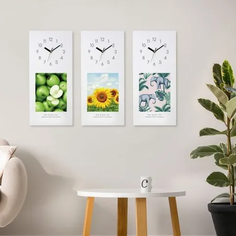 한숲하우스 JSC 003 복을 부르는 풍수_액자 벽시계(무소음)