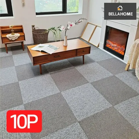 [벨라홈] 인테리어 타일카페트 50X50 10P+접착스티커(CN8571)