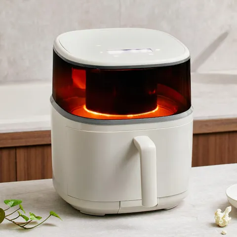 위즈웰 스팀에어프라이어 7.5L 대용량 에어프라이기 보이는 바스켓형 WSA8275