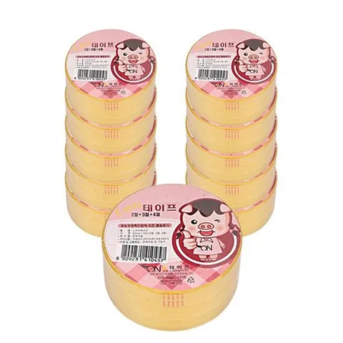 RT 스카치 투명 2절/3절/4절 테이프 x 10개