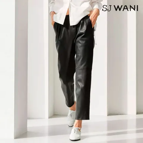 SJ와니 블로썸 셔링 레더팬츠1종 [런칭 가격 399,000원]