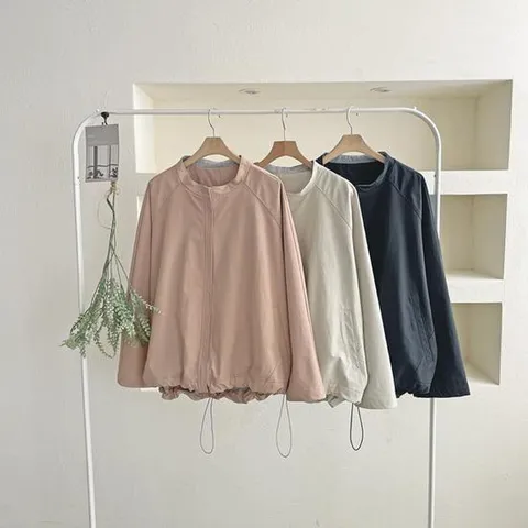 여자 노카라 캐주얼 심플 걸치기좋은 간절기자켓 점퍼