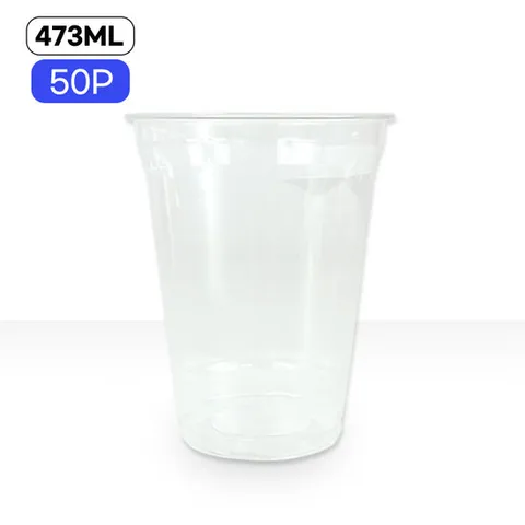투명컵 PET(473ml 50P) 아이스컵 테이크아웃컵 일회용투명컵 커피컵