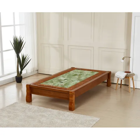 여명돌침대 히말라야 연옥 돌 평상 S 싱글 무헤드평상형 흙침대