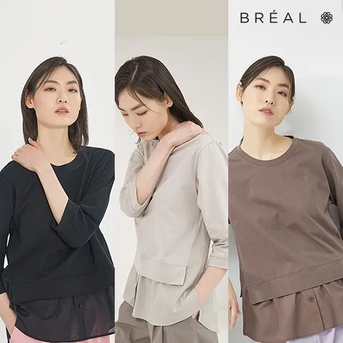 [런칭가 69,900원] 브리엘 셔츠형 스웻 3종