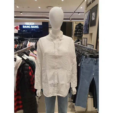 [ 롯데백화점 ][뱅뱅]여성 오버핏  긴팔 면 남방 SSY471