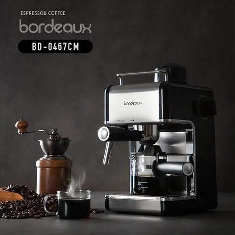 보르도 가정용 미니 홈카페 반자동 에스프레소 드립 바리스타 커피 머신기 BD-0467CM