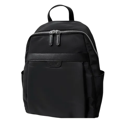 [ 롯데백화점 ][에스콰이아]25 신상 A4 심플 가벼운 여행 원단 여성백팩 ESHB902BK (양말 증정)