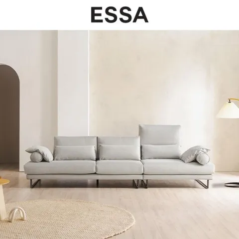 [에싸] 아미르 4인 리프트기능 리브 패브릭 소파