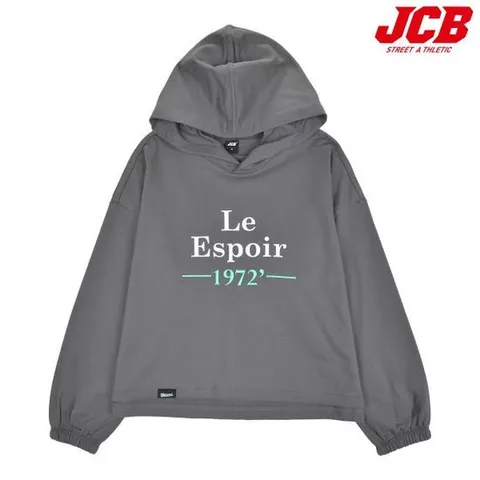 [제이씨비]레터링 크롭 후드티 (JBK8Q147GS)