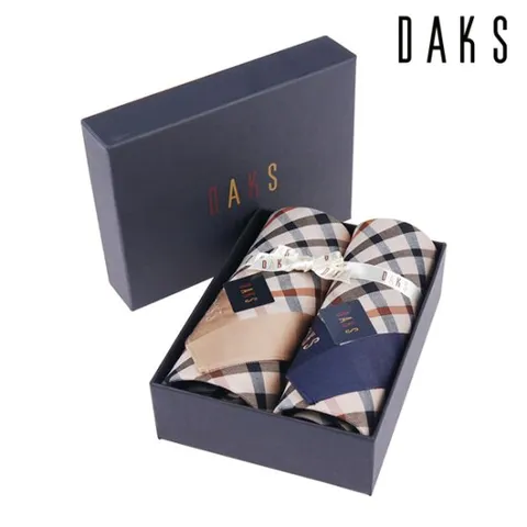 [ 롯데백화점 ][닥스(손수건)]기본체크 손수건 2매세트 16번