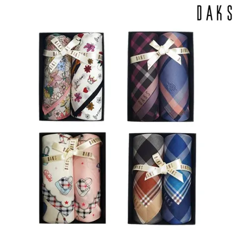 [ 롯데백화점 ][닥스(손수건)]손수건 2매세트 17종 택 1