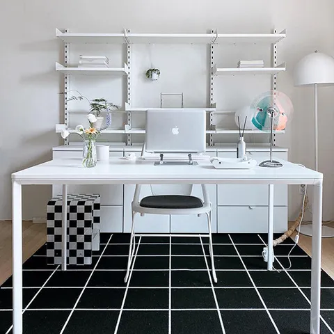 [무료시공] 포더홈 워크온 와이드 철제 책상 1600x800