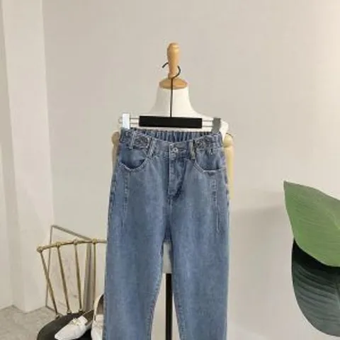 플라타 비조 뒷밴딩 조거 데님(S~L)