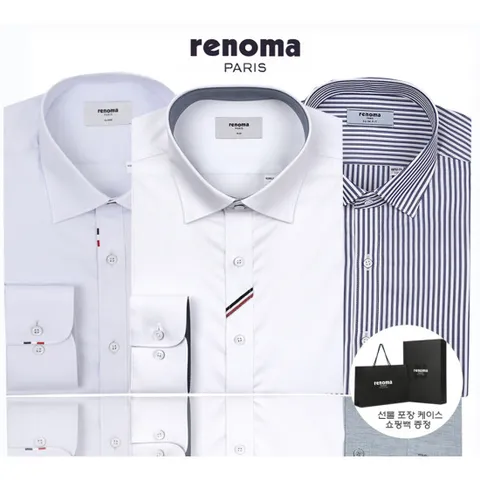 [ 롯데백화점 ][레노마(셔츠)]레노마셔츠 2025 스판 링클프리 남성 긴팔 와이셔츠 모음전