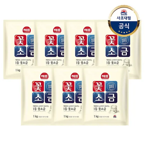 [사조대림] 꽃소금1kg x7개